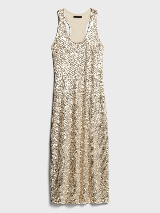 Sequin Bias-Cut Slip Dress | Banana Republic