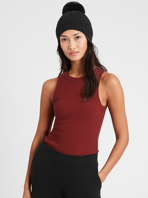 Banana Republic Fitted Ribbed Tank. 1