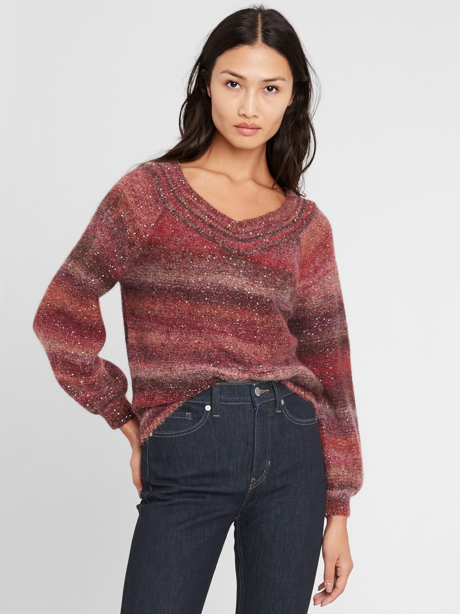 red sweater banana republic