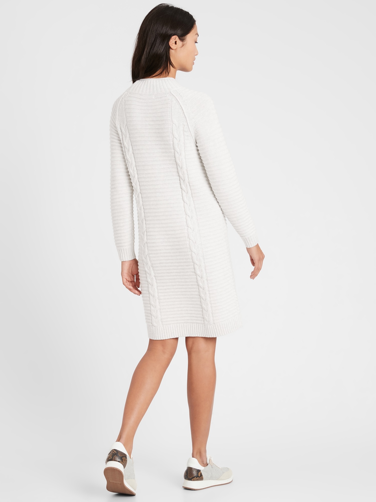 petite cable knit dress