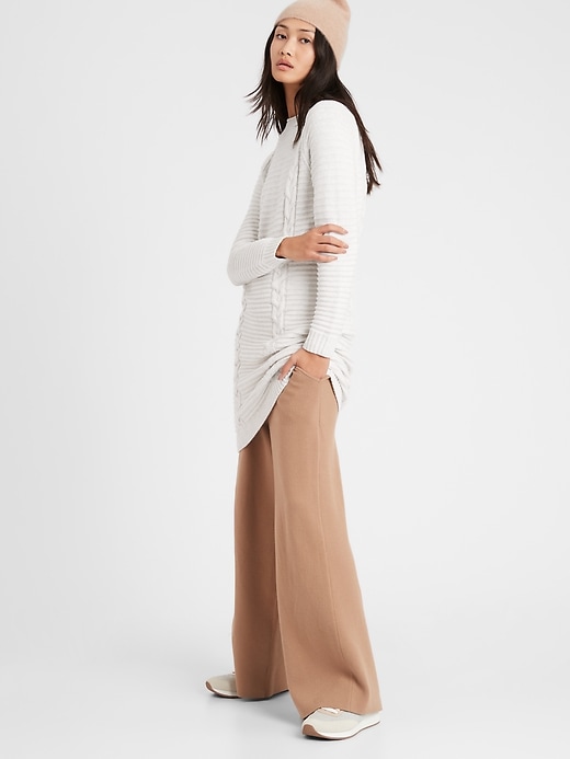 petite cable knit dress