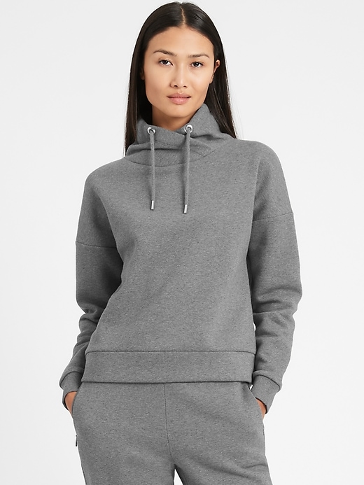 Gray funnel neck sweatshirt best sale