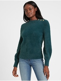 fluffy sleeve cardigan
