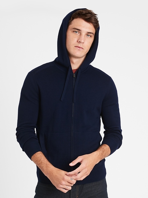 Banana Republic Merino Sweater Hoodie. 1