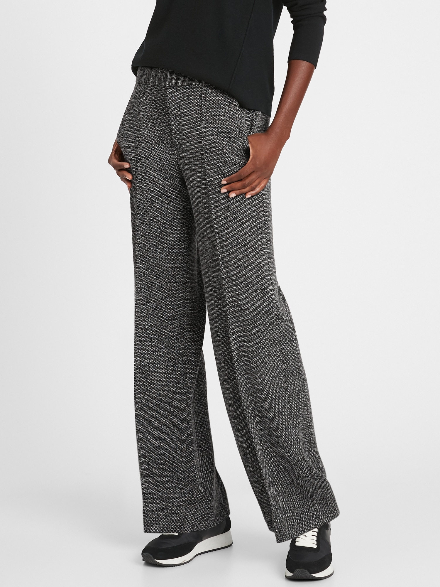 Slim Wide-Leg 24-Hour Ponte Pant | Banana Republic