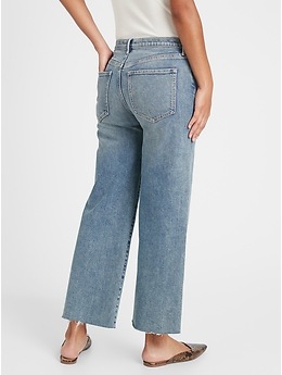 high rise wide leg jeans gap