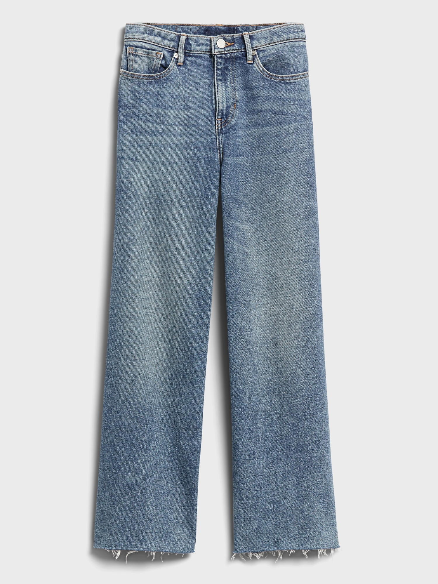 petite wide leg cropped jeans