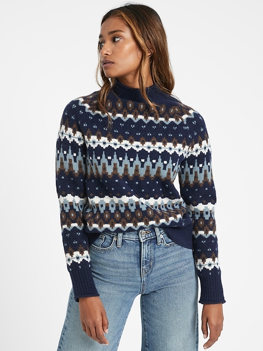 fair isle cardigan sweater banana republic