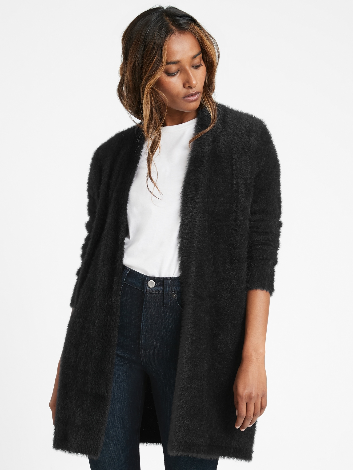 Banana republic fuzzy sweater sale