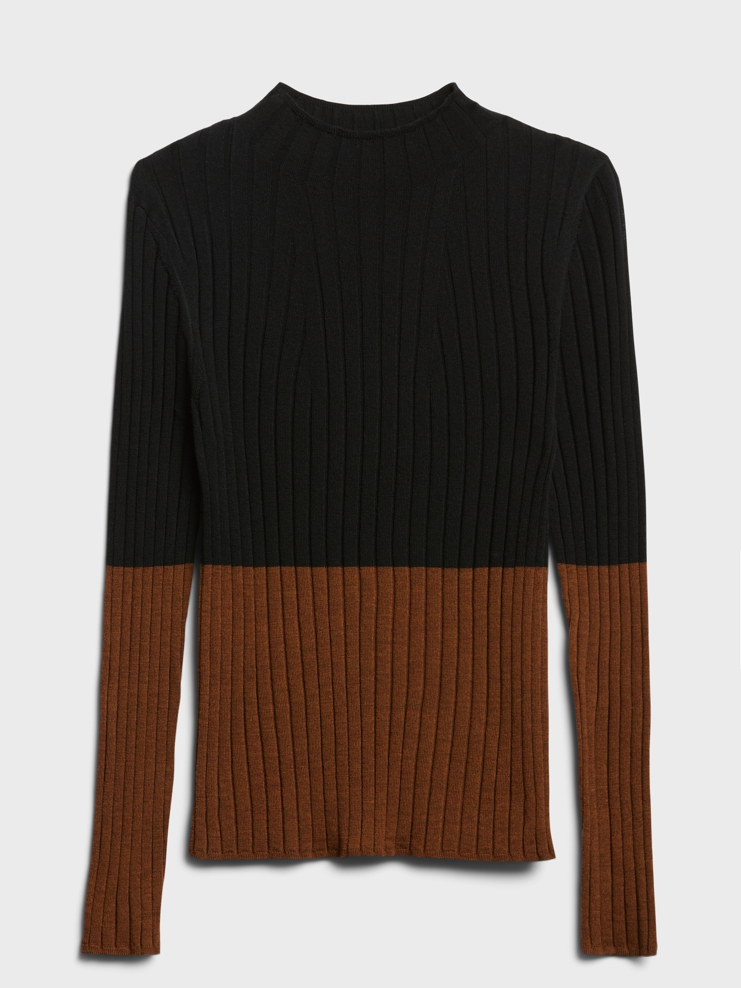 Washable Merino Color-Block Sweater in Responsible Wool | Banana