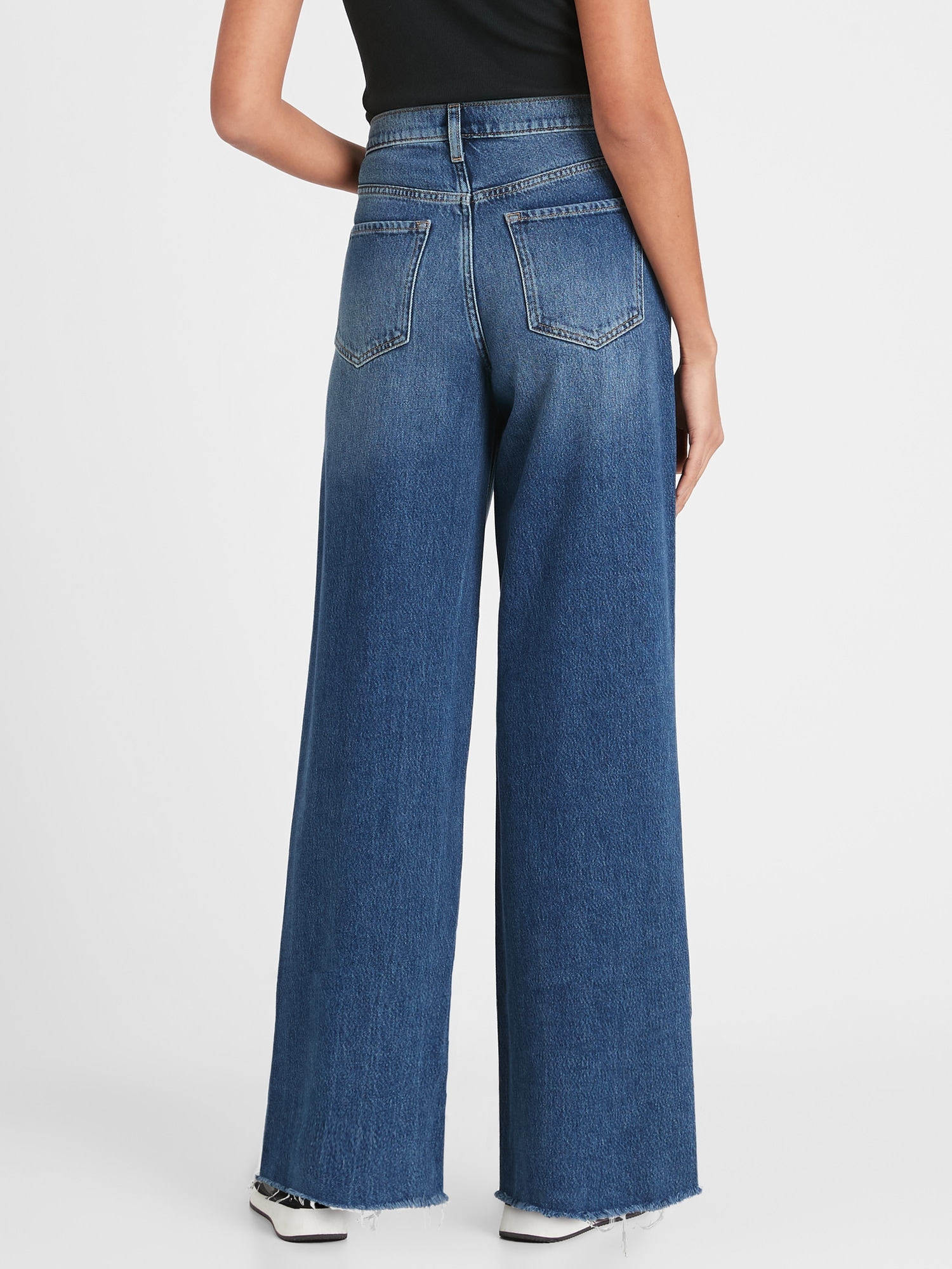 gap high waisted wide leg jeans