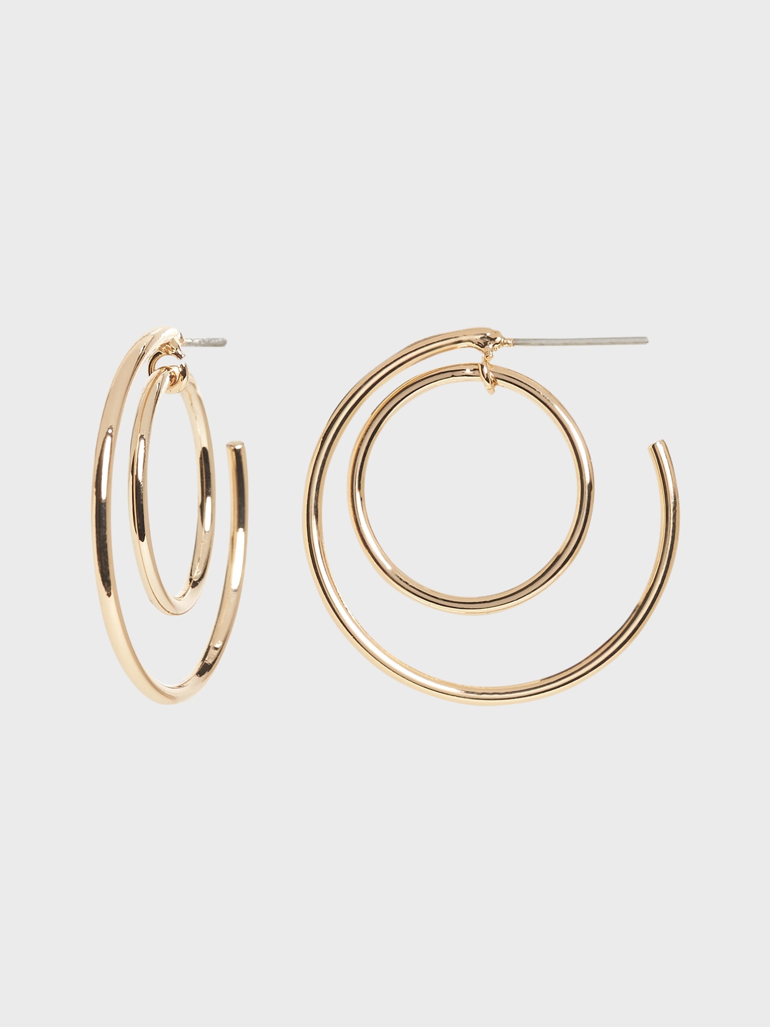 Double Hoop Earrings Banana Republic