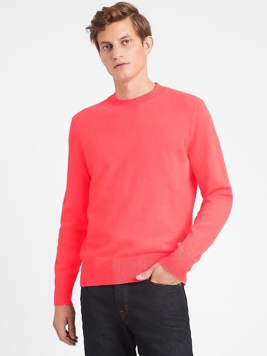 Italian Wool-Blend Crew-Neck Sweater