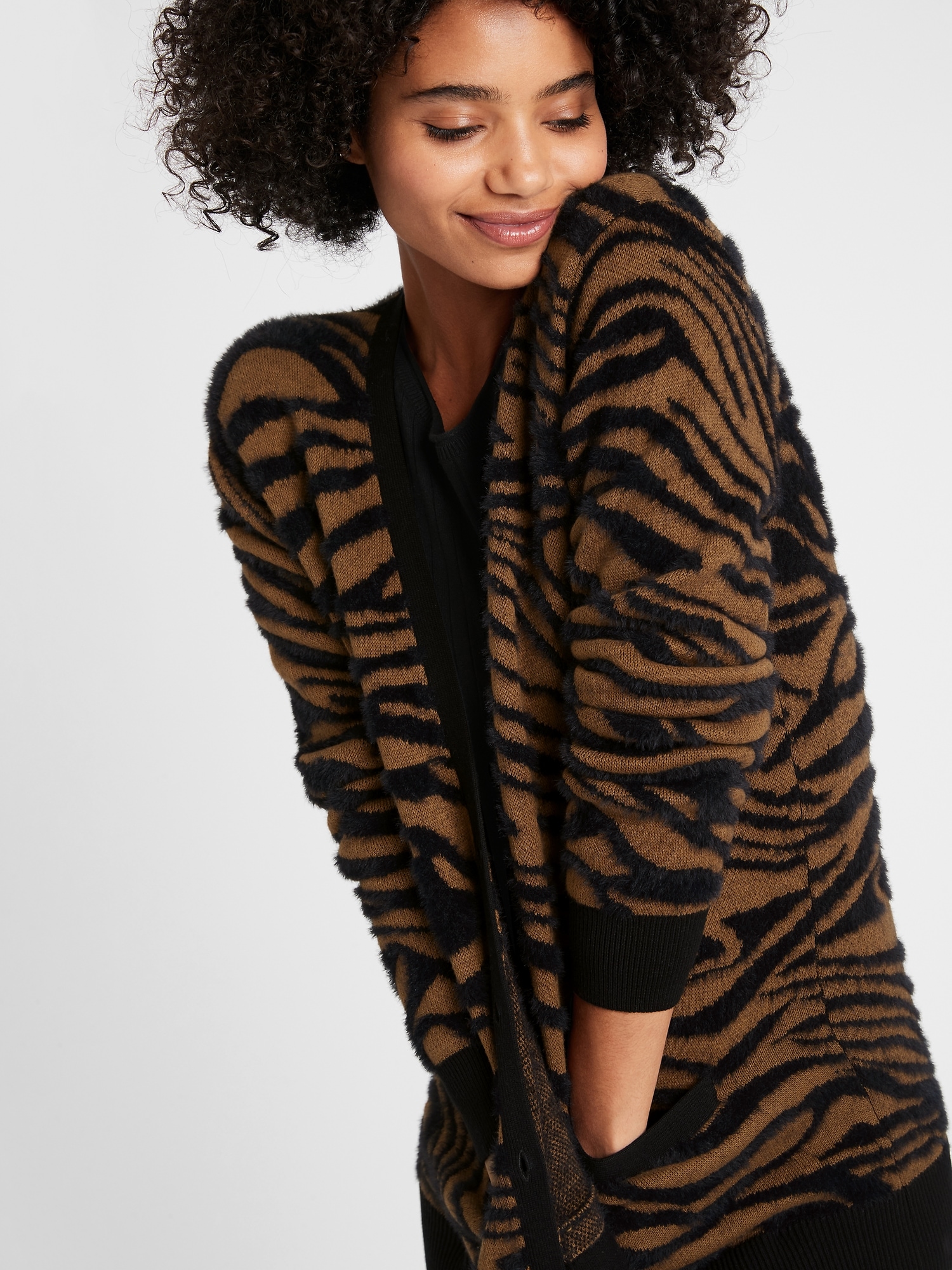 Banana republic leopard cardigan hotsell