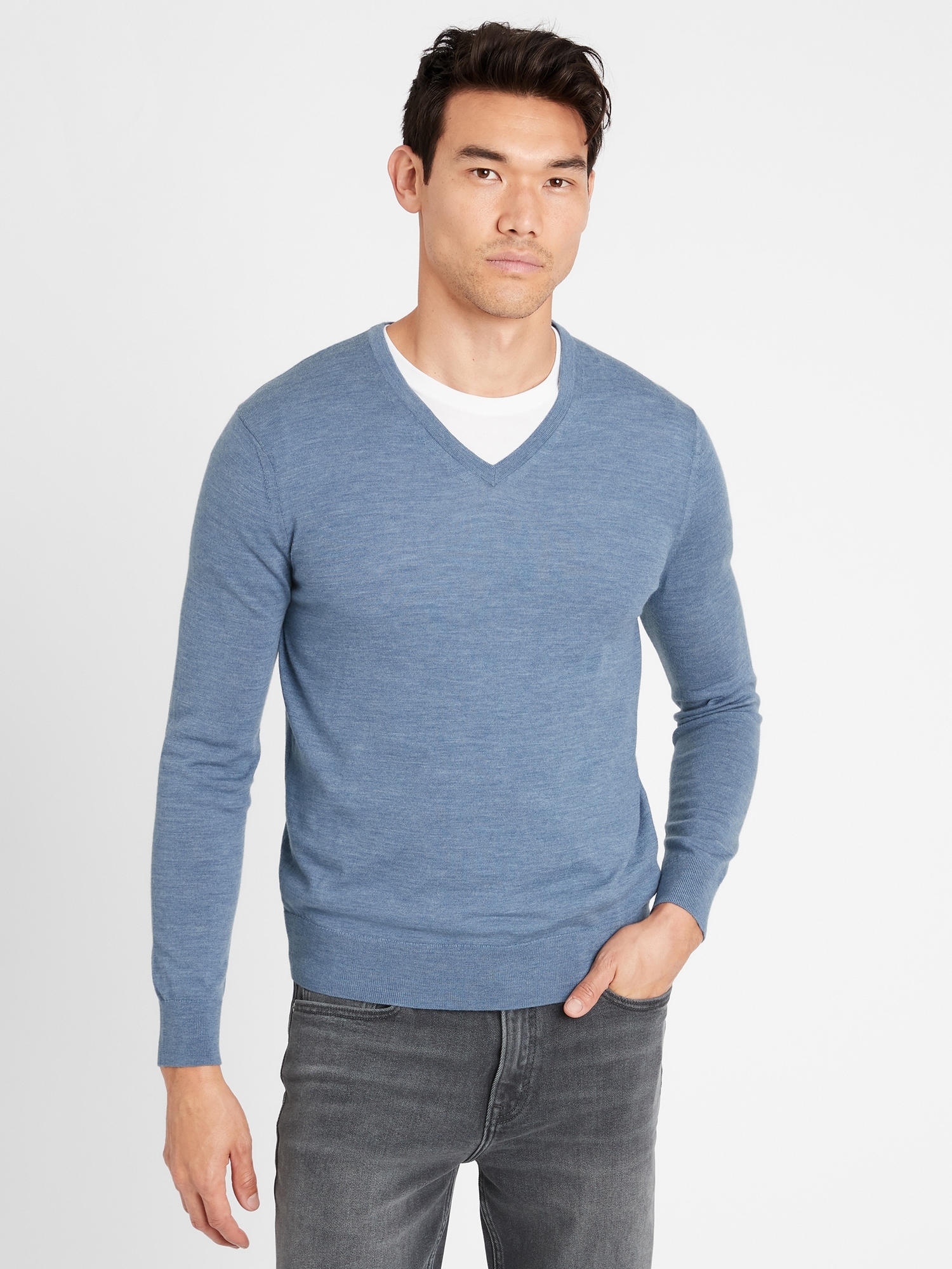 banana republic mens merino wool sweater