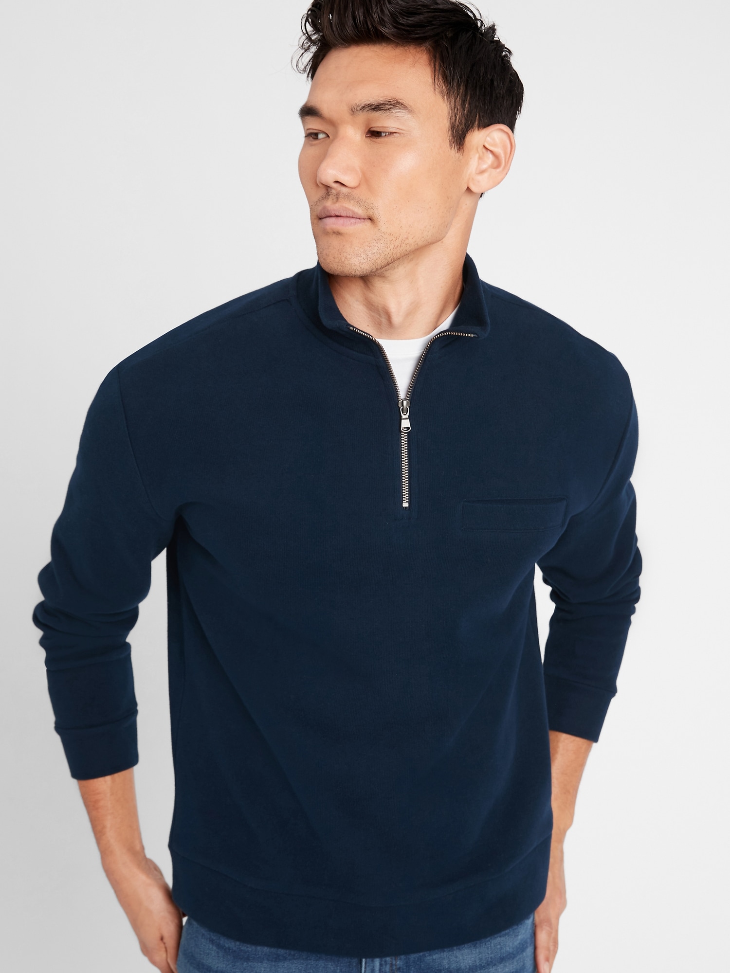 Organic Cotton Half-Zip Sweatshirt