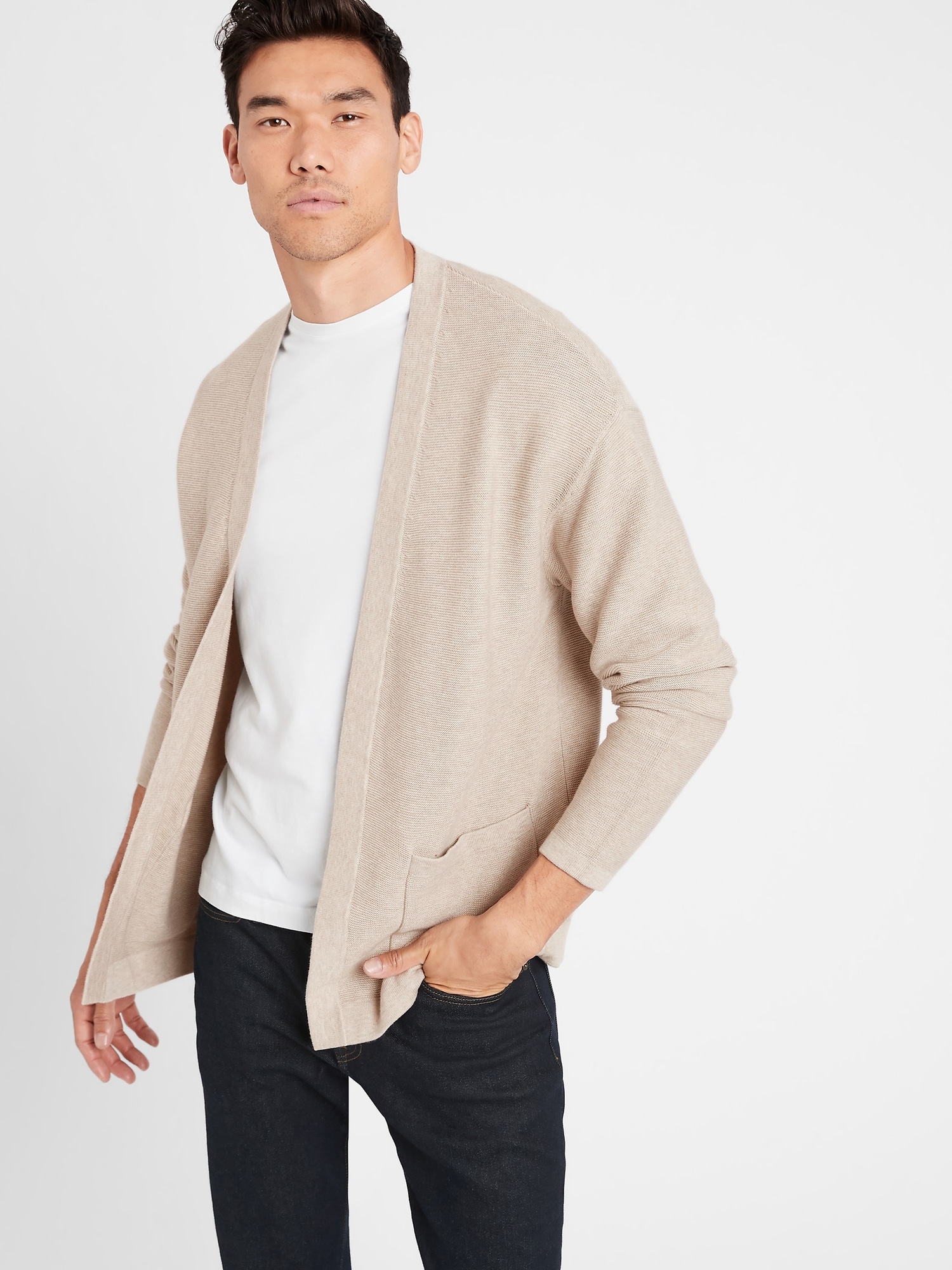 SUPIMA® Open Cardigan Sweater