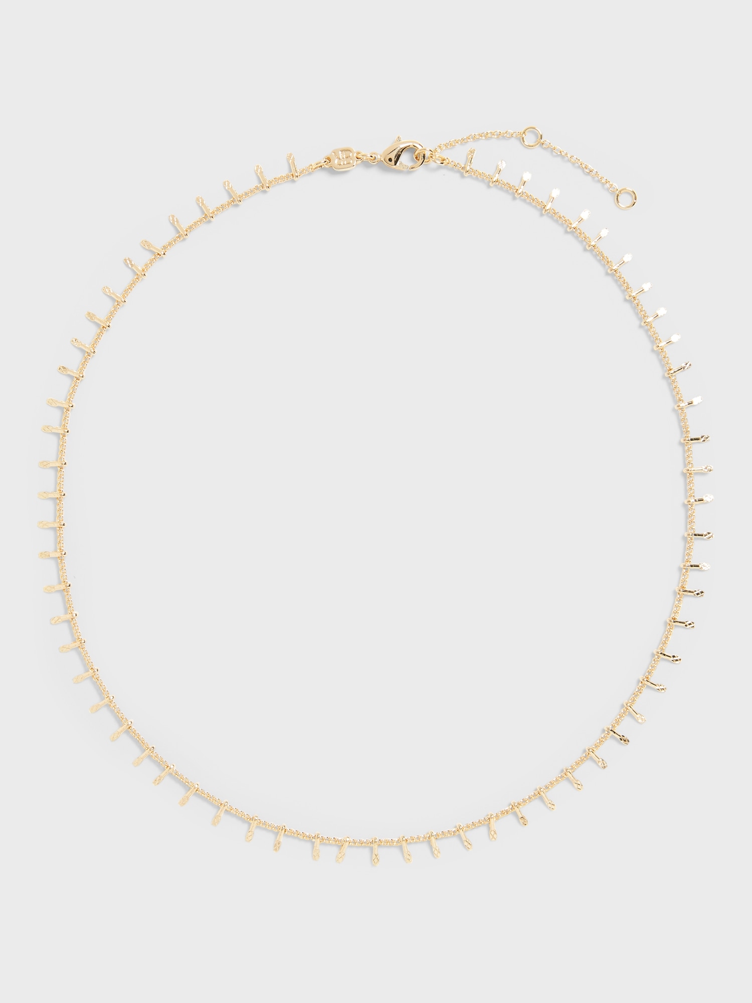 Flat Bar Chain Necklace