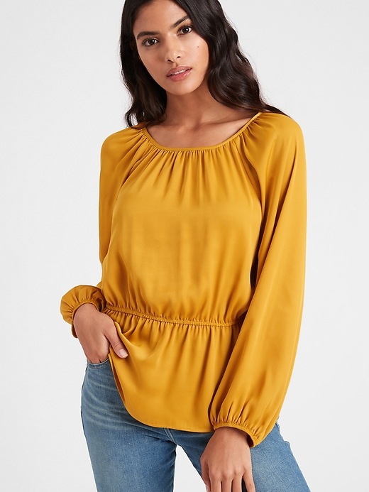 Banana Republic Peplum Top. 1