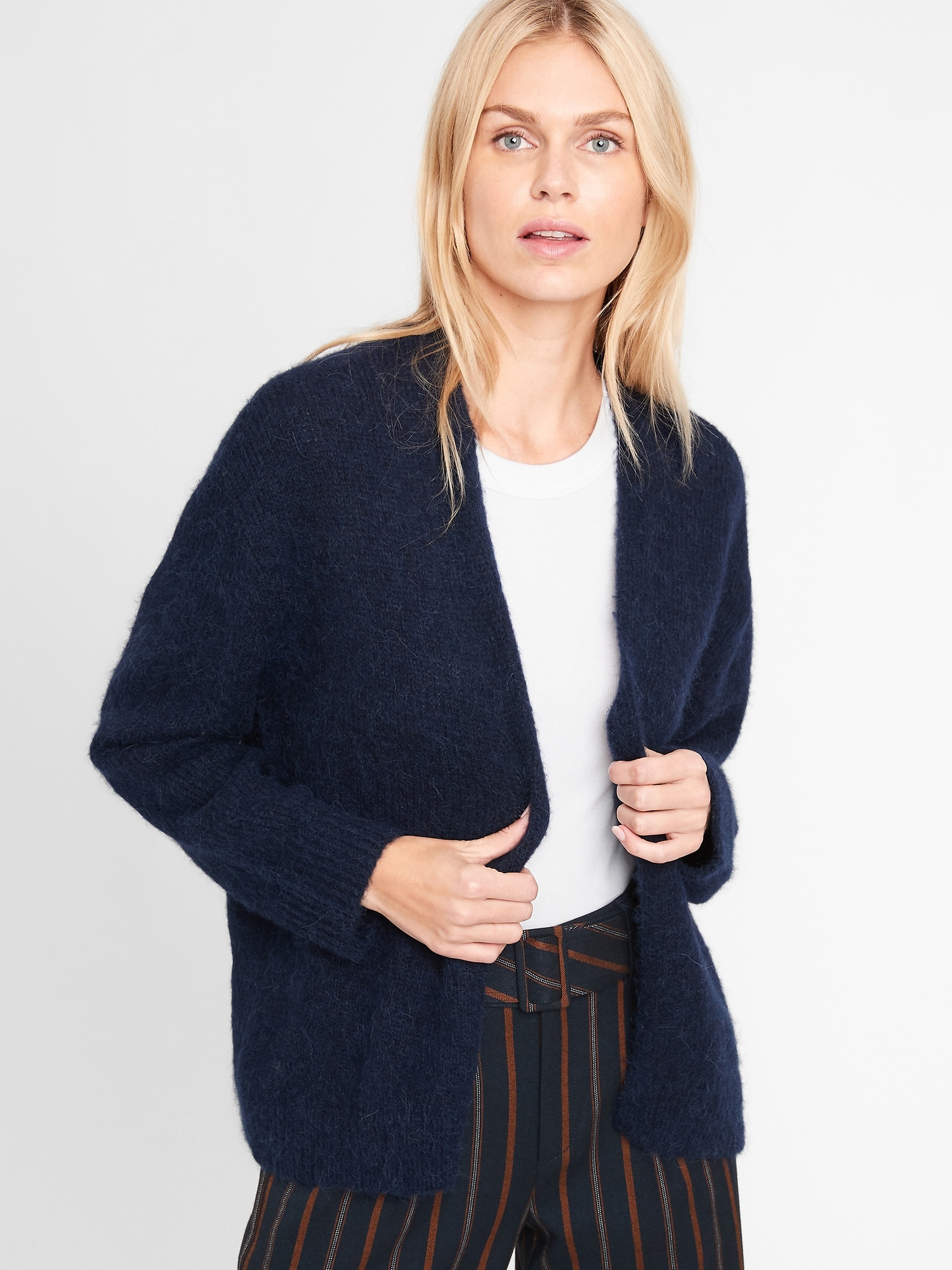 Ribbed Open Cardigan Sweater | Banana Republic