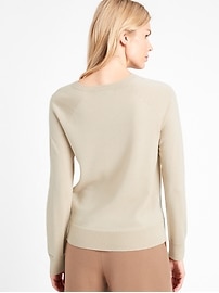 Petite Seamless Merino Crew-Neck Sweater in Responsible Wool