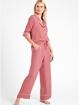 Satin Pajama Set Banana Republic