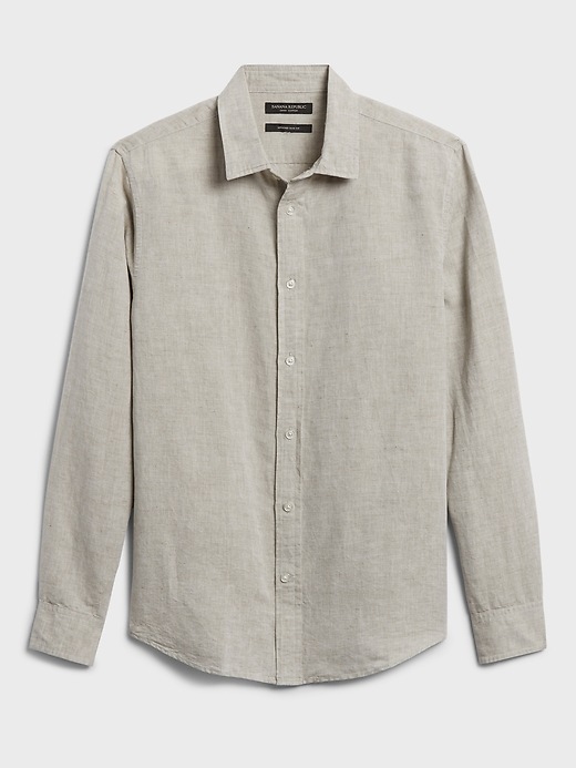 Banana Republic Untucked Slim-Fit Linen-Cotton Shirt. 2