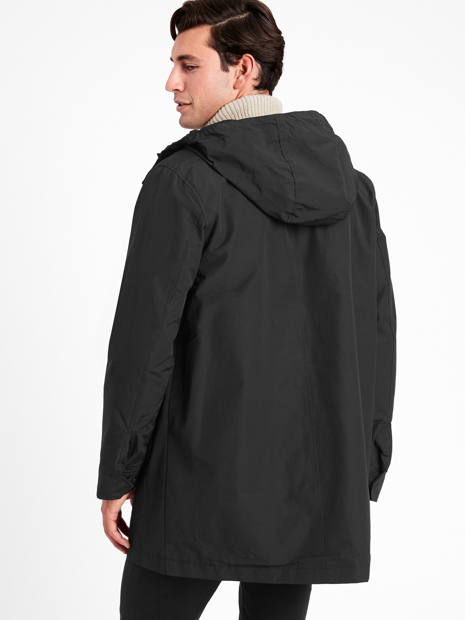 Water Resistant Raincoat Banana Republic