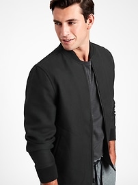 flannel bomber jacket