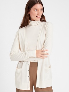 banana republic cardigan petite
