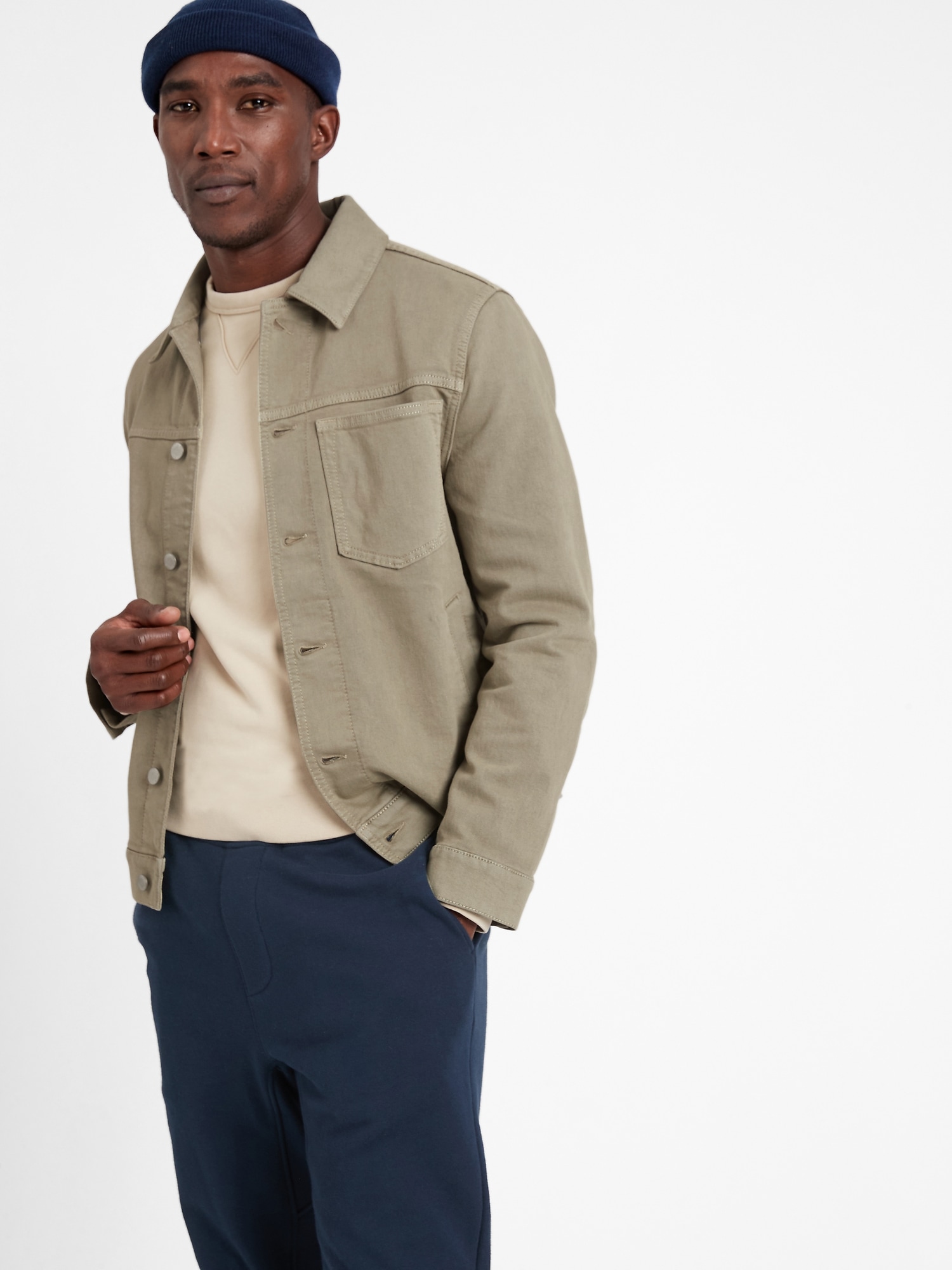 banana republic denim trucker jacket