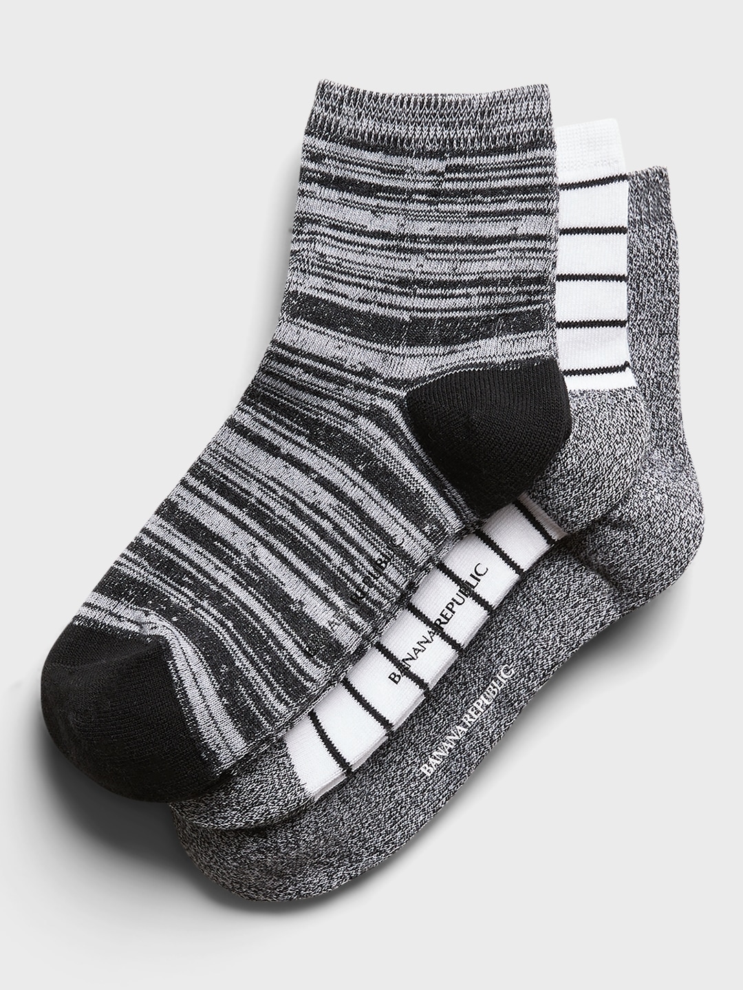 Marled Ankle Sock 3-Pack