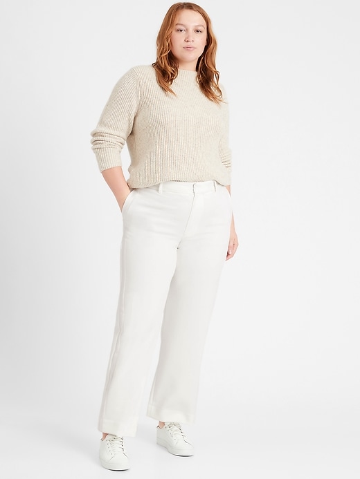 High-Rise Straight Tuxedo Pant | Banana Republic