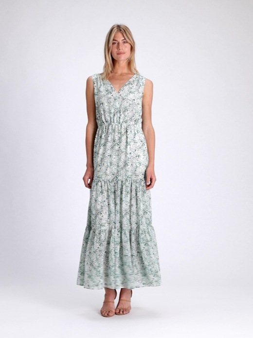 banana republic floral maxi dress