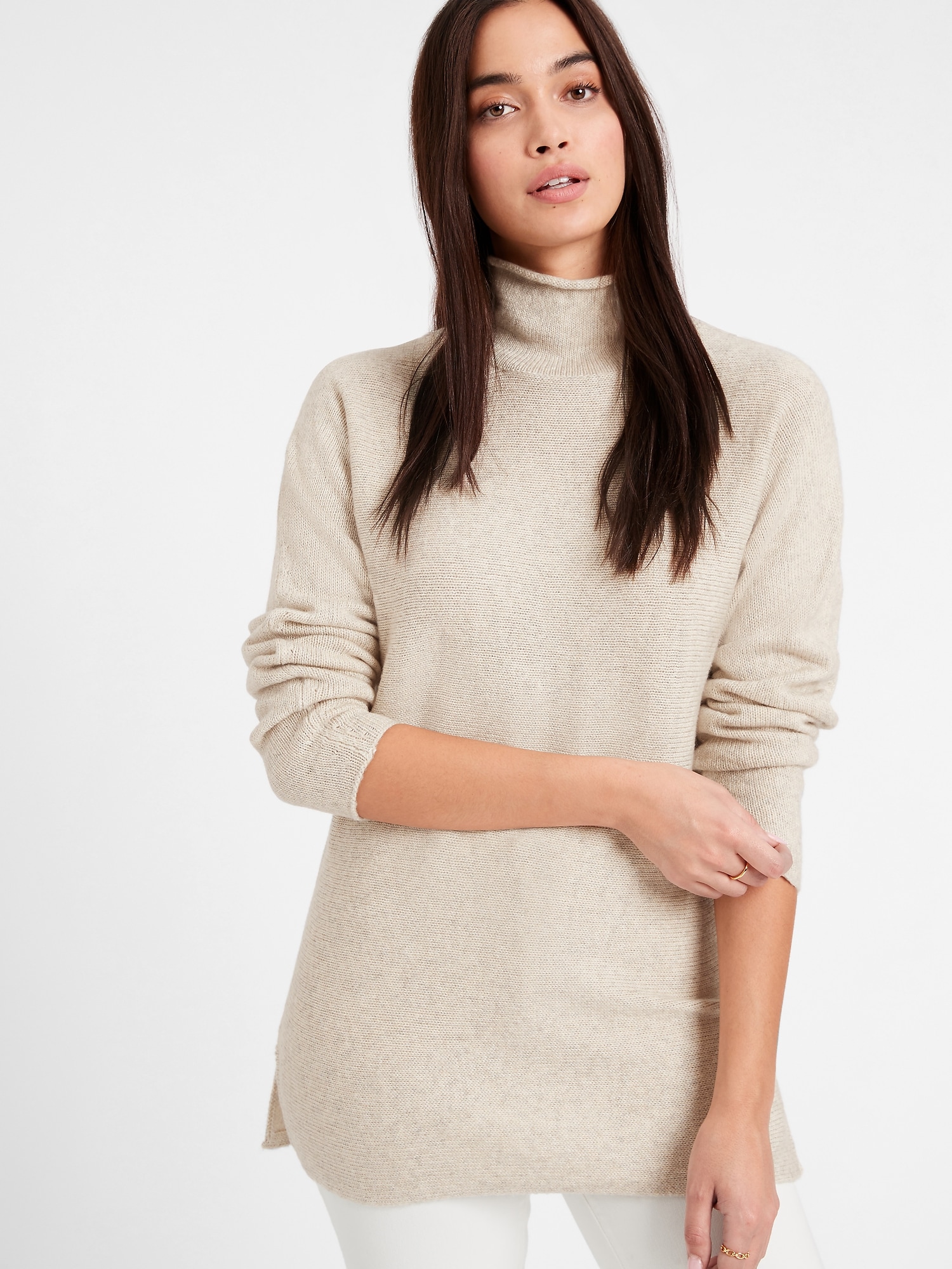 FunnelNeck Sweater Tunic Banana Republic