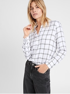 flannel dress shirt women's