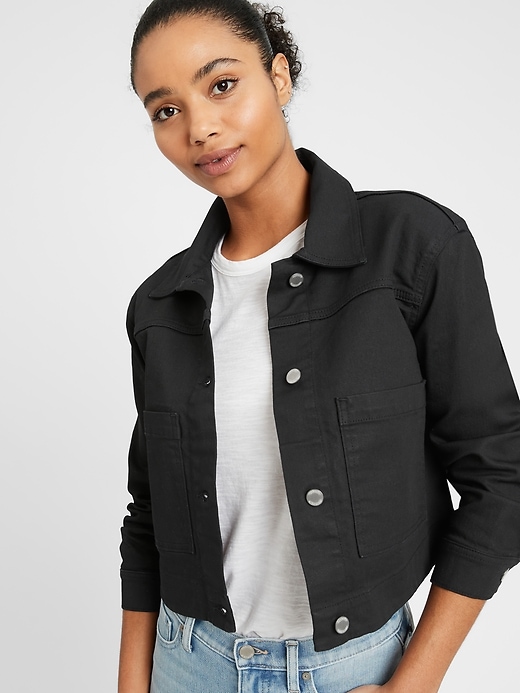 Banana Republic - Cropped Jean Jacket