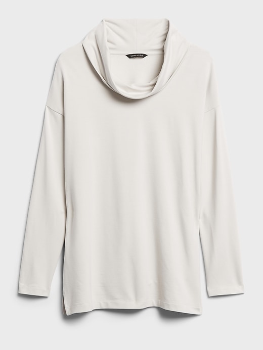 Petite Cowl-Neck Sweatshirt