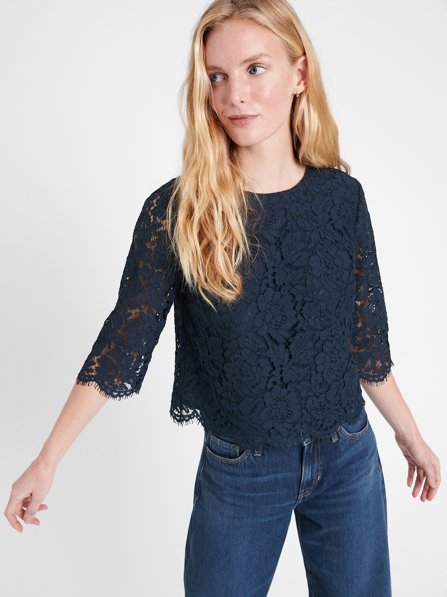 Lace Cropped  Top