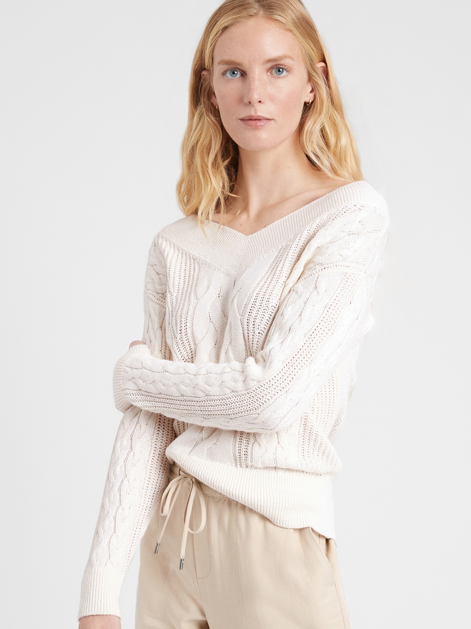 petite cotton sweater