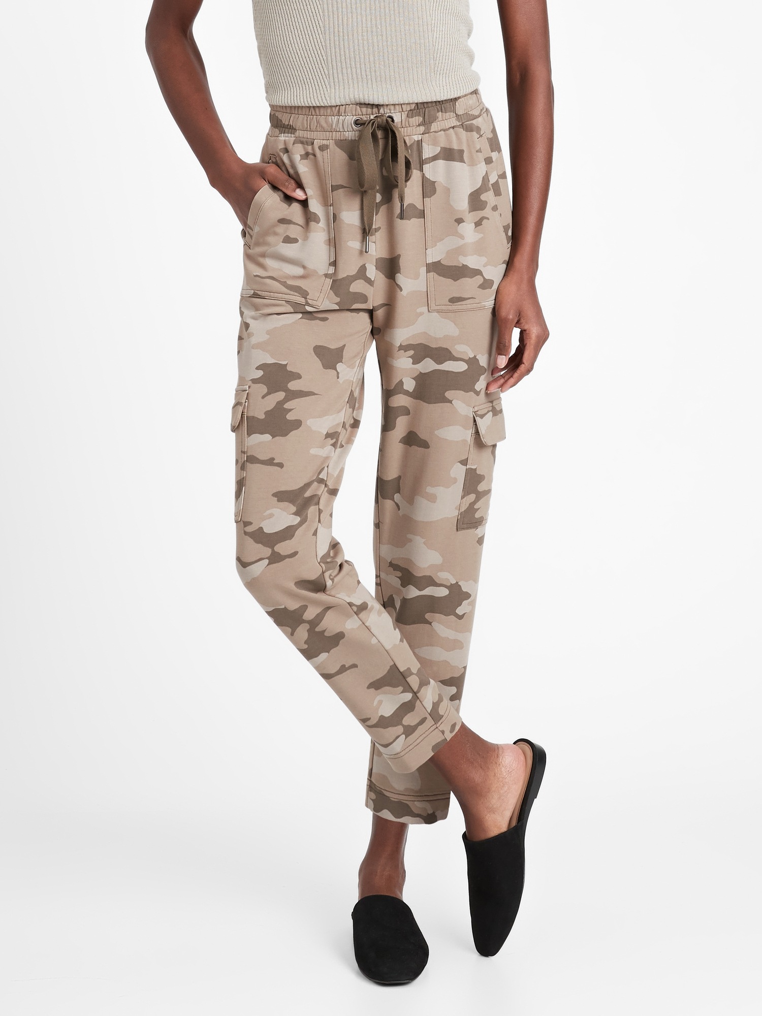 banana republic mixed media jogger pant