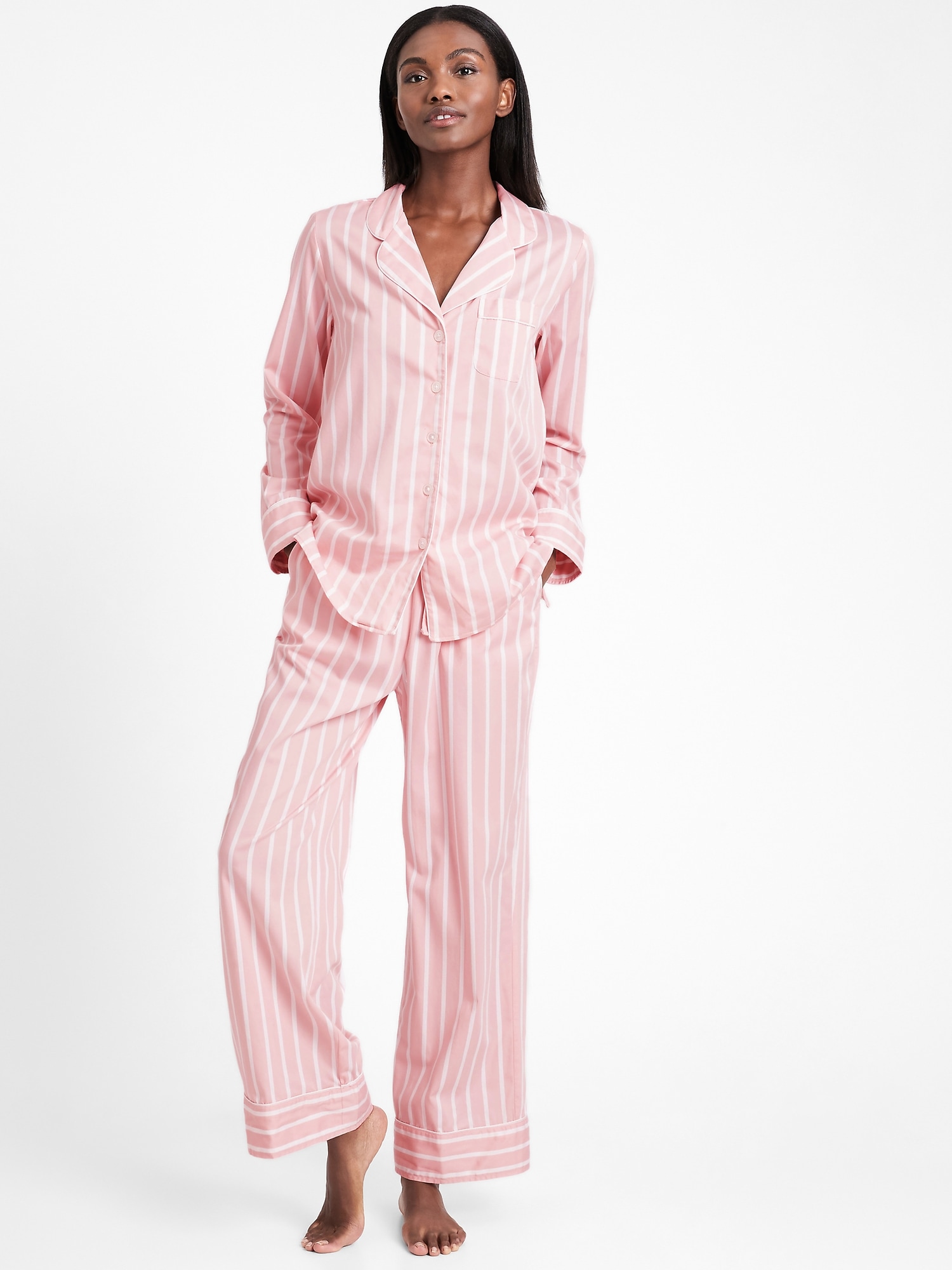 Petite Organic Cotton Pajama Pant Set