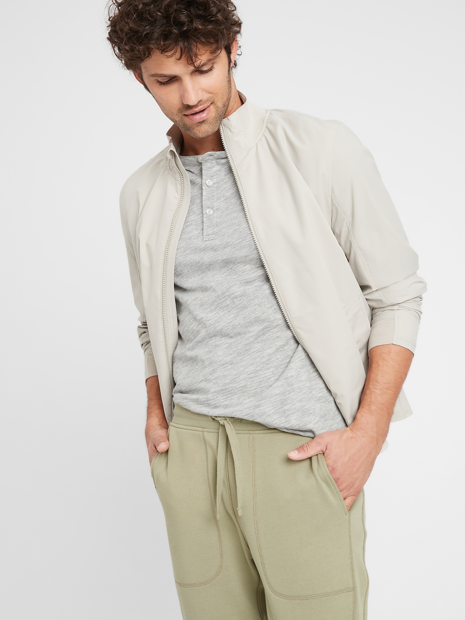 french terry jogger banana republic