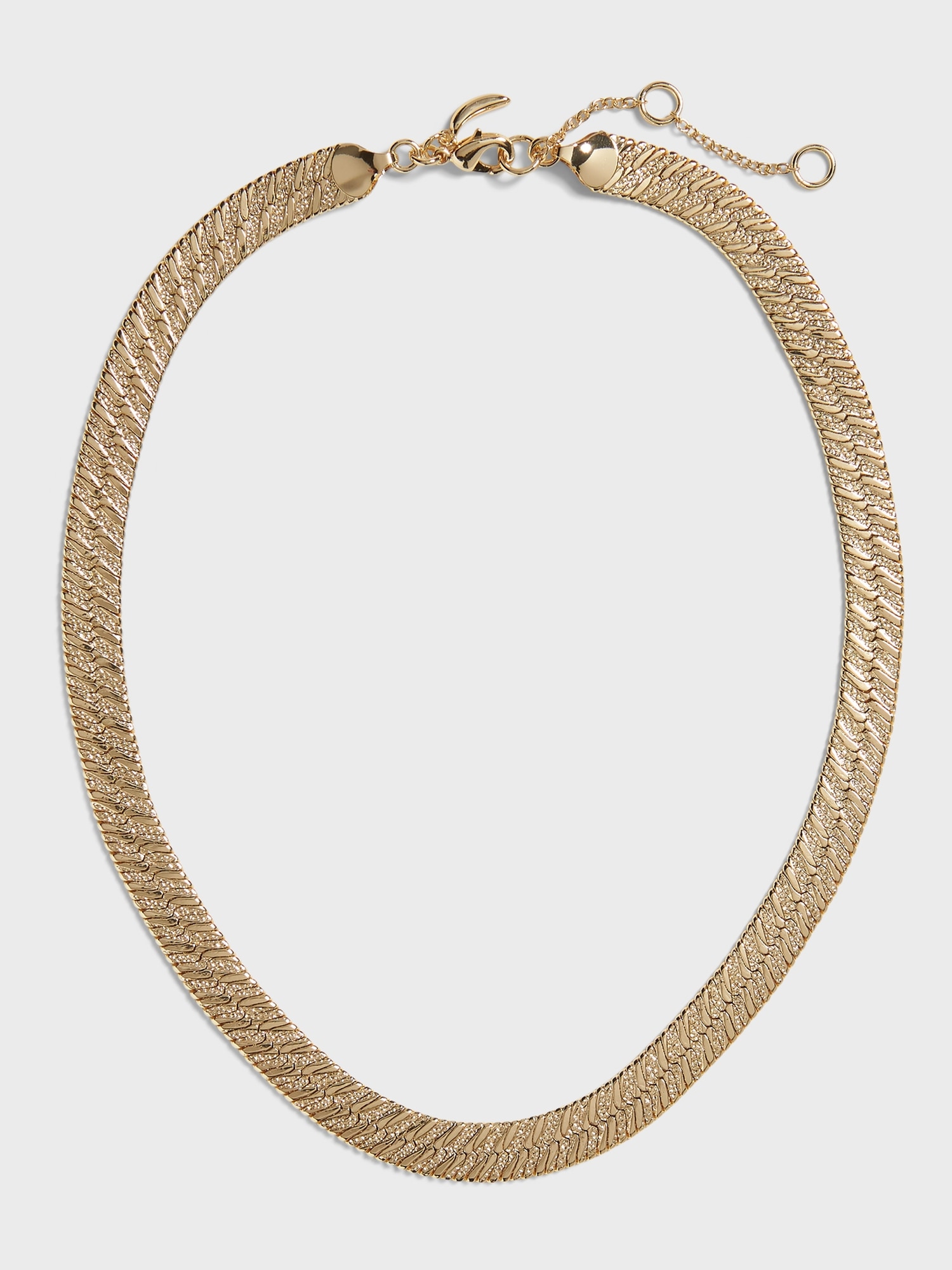 Textured Herringbone Necklace