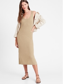 banana republic white sweater dress