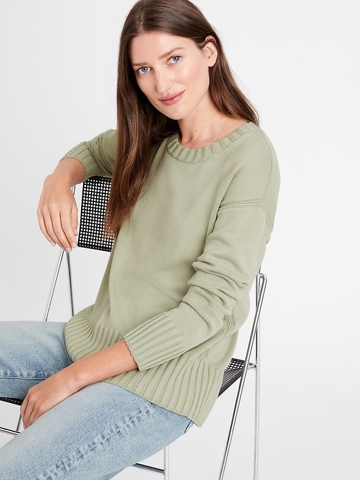 Relaxed Crew-Neck Sweater