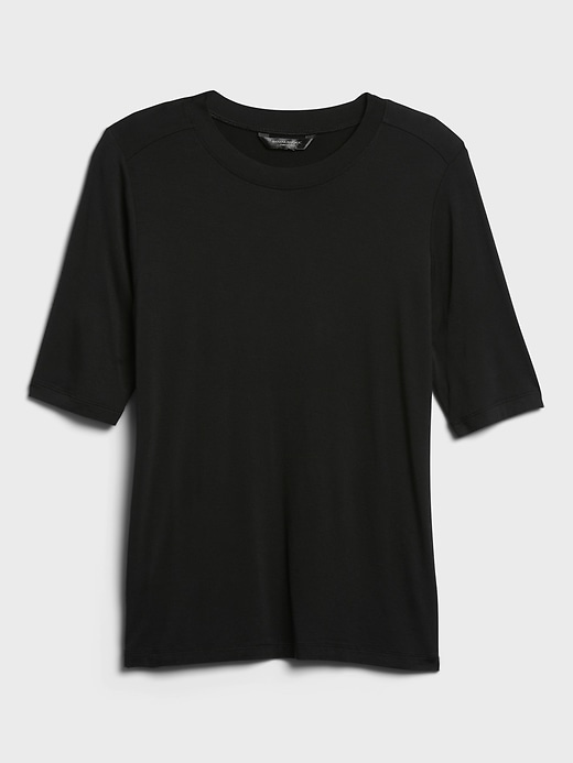 Image number 4 showing, Threadsoft Elbow-Sleeve T-Shirt