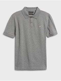 birdseye organic cotton pique polo