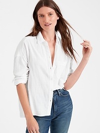 banana republic high low hem top