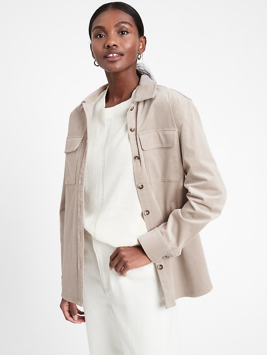 banana republic shirt coat